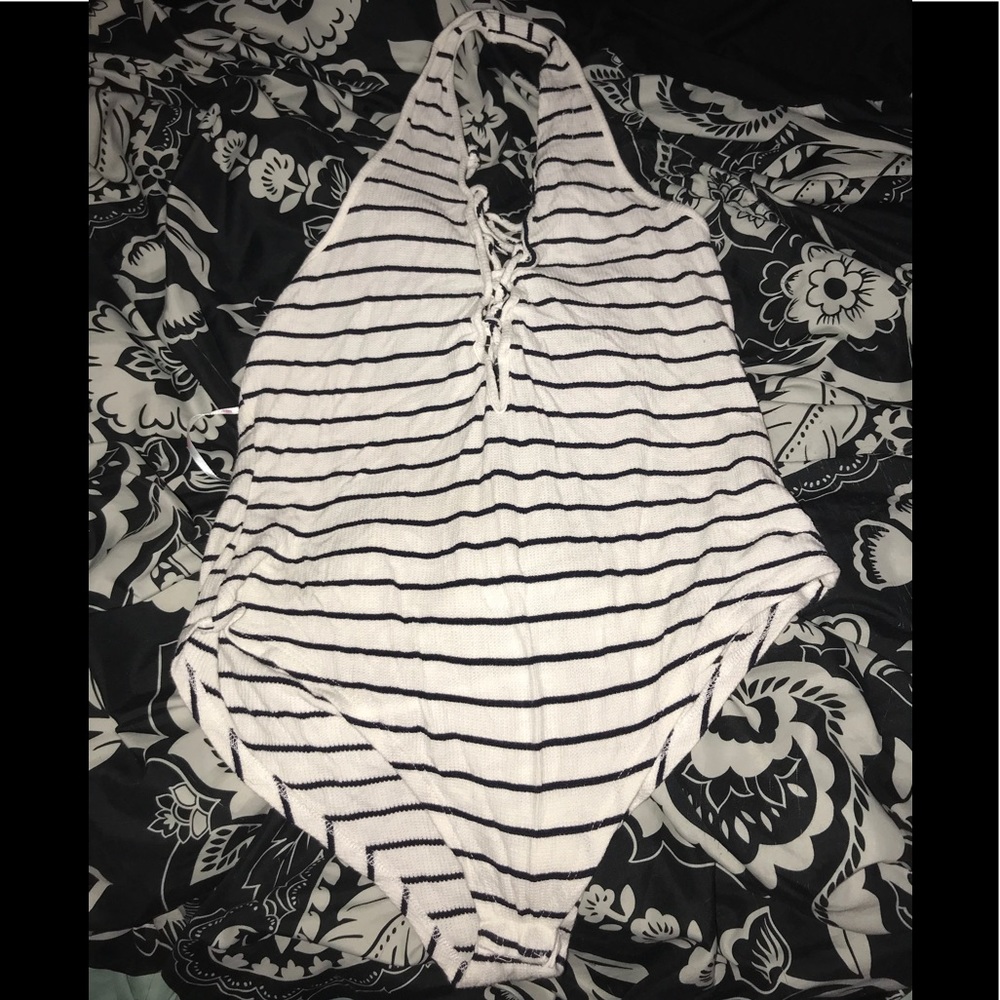 Agaci striped bodysuit